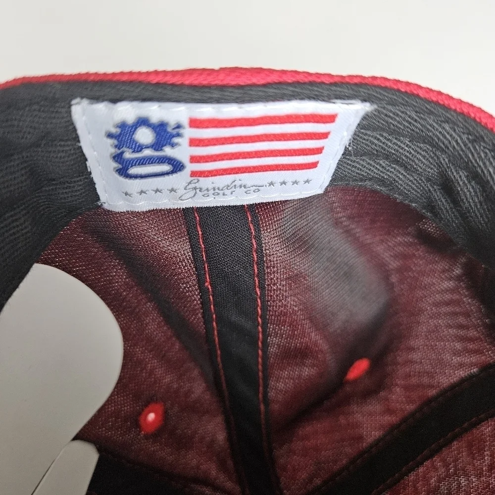Grindin Golf Co Red TIGER Embroidered Snapback Cap